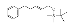 tert-butyl-dimethyl-(5-phenylpent-2-enoxy)silane Structure