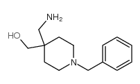 4-(Aminomethyl)-1-benzyl-4-(hydroxymethyl)piperidine structure