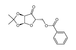 5-O-benzoyl-1,2-O-isopropylidene-α-L-erythro-pentofuranose-3-ulose Structure