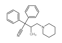 beta-methyl-alpha,alpha-diphenylpiperidine-1-butyronitrile结构式