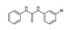 N-(3-溴苯基)-N'-苯基硫脲结构式