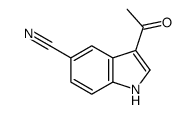 3-acetyl-indole-5-carbonitrile Structure