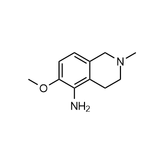 6-甲氧基-2-甲基-1,2,4-四氢异喹啉-5-胺结构式