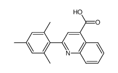 2-(2',4',6'-trimethylphenyl)quinoline-4-carboxylic acid Structure