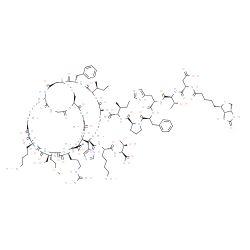 Biotinyl-Hepcidin-25 (human) trifluoroacetate salt structure