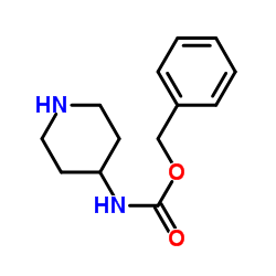 4-(N-苄氧羰基)-氨基哌啶结构式