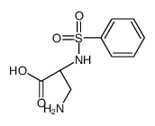 (2R)-3-amino-2-(benzenesulfonamido)propanoic acid Structure