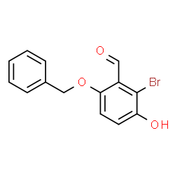 6-(benzyloxy)-2-broMo-3-hydroxybenzaldehyde结构式