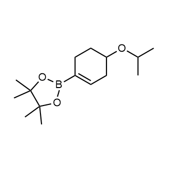 2-(4-Isopropoxycyclohex-1-en-1-yl)-4,4,5,5-tetramethyl-1,3,2-dioxaborolane Structure