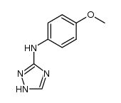 (4-methoxy-phenyl)-(1H-[1,2,4]triazol-3-yl)-amine结构式