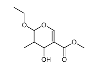 Pent-4-enopyranoside, ethyl 2,4-dideoxy-4-(methoxycarbonyl)-2-methyl- (9CI) Structure