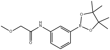 2-methoxy-N-[3-(tetramethyl-1,3,2-dioxaborolan-2-yl)phenyl]acetamide结构式