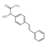 Acetamide,N-hydroxy-N-[4-(2-phenylethenyl)phenyl]-结构式