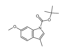 tert-butyl 6-methoxy-3-methyl-1H-indole-1-carboxylate Structure