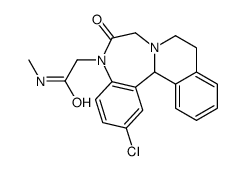 2-(2-chloro-6-oxo-7,9,10,14b-tetrahydroisoquinolino[2,1-d][1,4]benzodiazepin-5-yl)-N-methylacetamide Structure