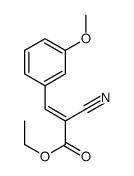 ethyl 2-cyano-3-(3-methoxyphenyl)prop-2-enoate结构式