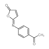 2(5H)-Furanone,5-[(4-acetylphenyl)imino]- Structure