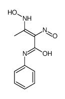 3-(hydroxyamino)-2-nitroso-N-phenylbut-2-enamide结构式