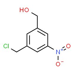 3-(氯甲基)-5-硝基苯甲醇结构式