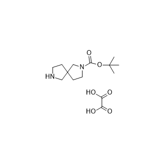 tert-Butyl 2,7-diazaspiro[4.4]nonane-2-carboxylate oxalate structure