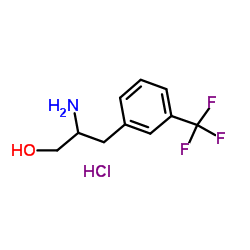 2-Amino-3-[3-(trifluoromethyl)phenyl]-1-propanol hydrochloride (1:1) structure