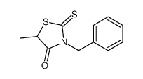 3-benzyl-5-methyl-2-sulfanylidene-1,3-thiazolidin-4-one结构式