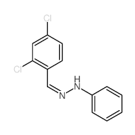 N-[(2,4-dichlorophenyl)methylideneamino]aniline Structure