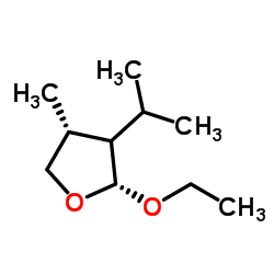 Furan, 2-ethoxytetrahydro-4-methyl-3-(1-methylethyl)-, (2R,4R)-rel- (9CI) structure