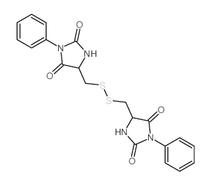 2,4-Imidazolidinedione,5,5'-[dithiobis(methylene)]bis[3-phenyl- (9CI) Structure