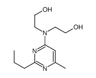 2,2'-(6-methyl-2-propylpyrimidin-4-yl)iminodiethanol Structure