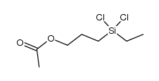 Essigsaeure-[3-(aethyl-dichlor-silyl)-propylester]结构式