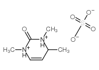 1H-3,4-dihydro-1,3,4-trimethyl-2-oxopyrimidinediylium sulphate结构式