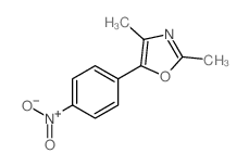 Oxazole,2,4-dimethyl-5-(4-nitrophenyl)- structure