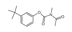 N-Acetyl-N-methylcarbamic acid 3-(1,1-dimethylethyl)phenyl ester structure