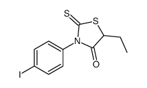 5-ethyl-3-(4-iodophenyl)-2-sulfanylidene-1,3-thiazolidin-4-one结构式