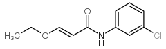 N-(3-氯苯基)-3-乙氧基丙烯酰胺结构式