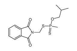 Methylphosphonodithioic acid O-isobutyl S-[(1,3-dihydro-1,3-dioxo-2H-isoindol-2-yl)methyl] ester structure