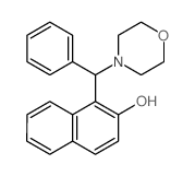 2-Naphthalenol,1-(4-morpholinylphenylmethyl)-结构式