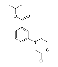 m-[Bis(2-chloroethyl)amino]benzoic acid isopropyl ester structure