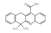 6,6-dimethyl-11H-benzo[b]acridine-12-carboxylic acid结构式