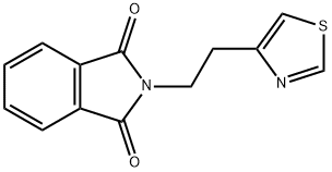 2-(2-(噻唑-4-基)乙基)异二氢吲哚-1,3-二酮结构式