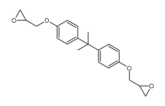 2,2’-[(1-methylethylidene)bis(4,1-phenyleneoxymethylene)]bis-oxiranhomopol structure