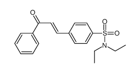 N,N-diethyl-4-(3-oxo-3-phenylprop-1-enyl)benzenesulfonamide结构式