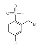 Benzenesulfonyl fluoride, 2-(bromomethyl)-4-chloro- Structure