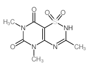 2H-Pyrimido[4,5-e]-1,2,4-thiadiazine-6,8(5H,7H)-dione,3,5,7-trimethyl-, 1,1-dioxide picture
