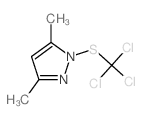 1H-Pyrazole,3,5-dimethyl-1-[(trichloromethyl)thio]- Structure