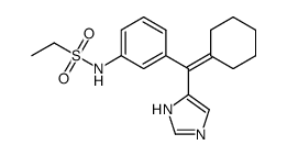 N-(3-(cyclohexylidene(1H-imidazol-5-yl)methyl)phenyl)ethanesulfonamide Structure