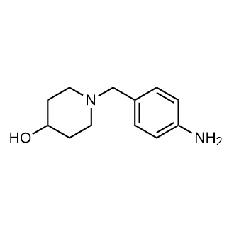 1-[(4-aminophenyl)methyl]piperidin-4-ol structure