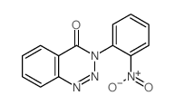 1,2,3-Benzotriazin-4(3H)-one,3-(2-nitrophenyl)- Structure