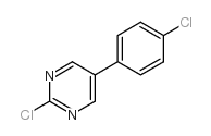 2-CHLORO-5-(4-CHLOROPHENYL)PYRIMIDINE Structure
